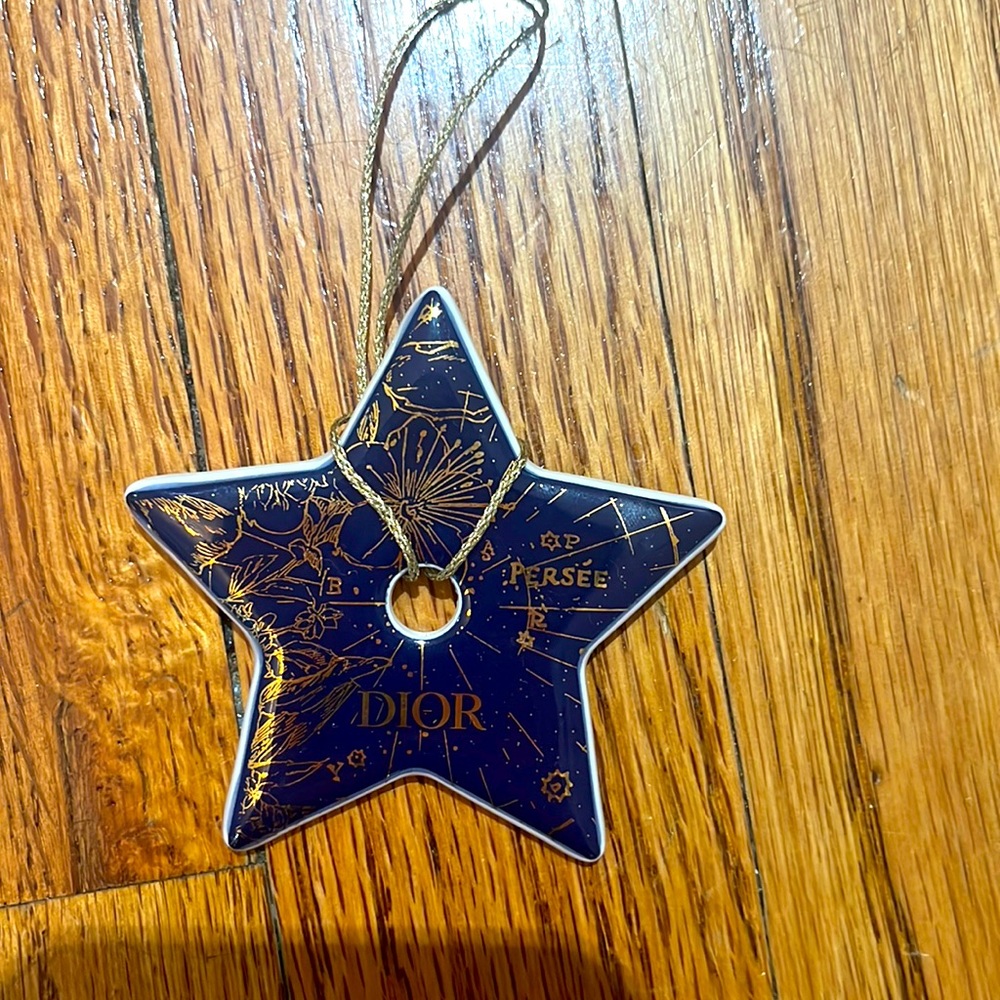Dior star charm ornament dark blue